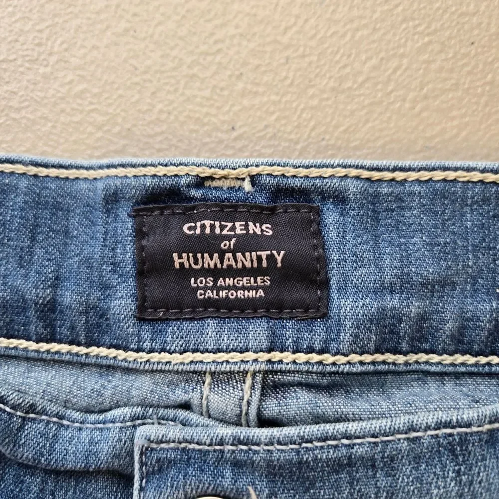 Citizens Of Humanity Denim Women's Shorts with Embroidered Dinosaur